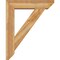 Ekena Millwork Traditional Slat Rough Sawn Bracket w/ Offset Brace, Western Red Cedar, 8"W x 34"D x 42"H BKT0806X34X42TRA06RWR - alternate 3
